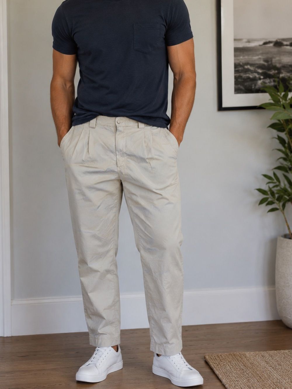 TravelSmith Men's Lightweight Nylon Travel Pants Khaki XXL
